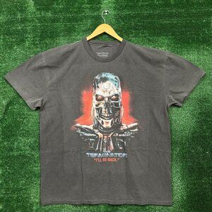James Cameron's The Terminator I'll Be Back Movie Poster T-Shirt Size 2XL